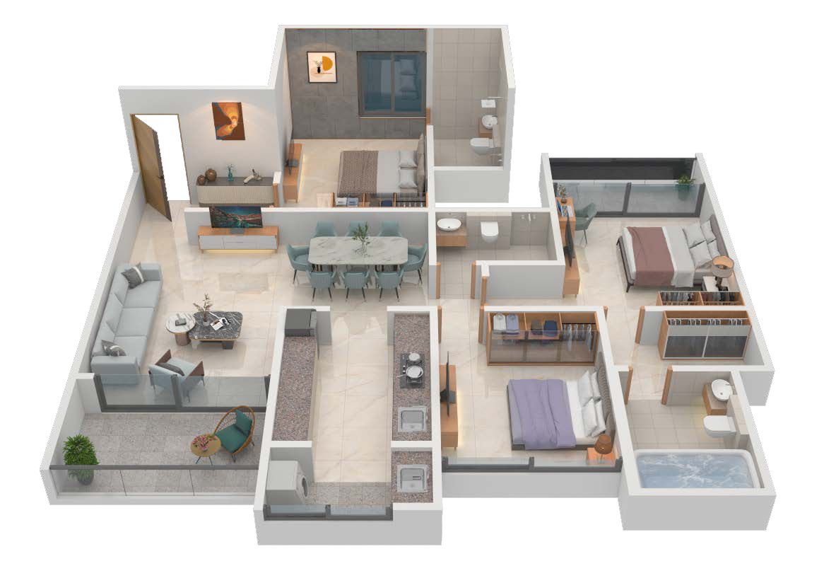 3 BHK Plan