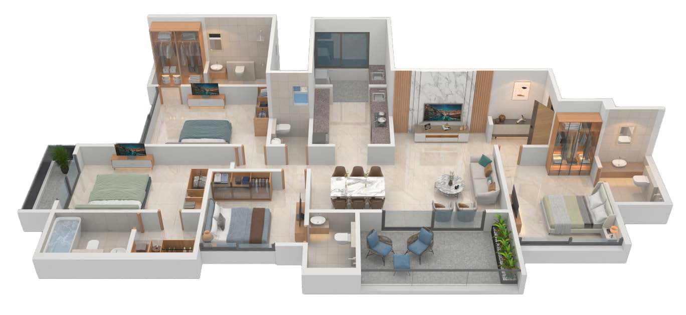4 BHK Plan